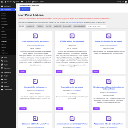 Page screenshot: LearnPress &rarr; Add-ons