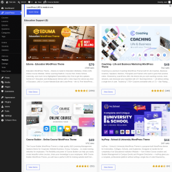 Page screenshot: LearnPress &rarr; Themes
