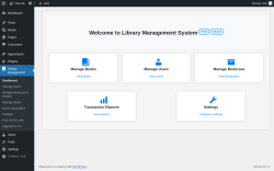 Page screenshot: Library Management