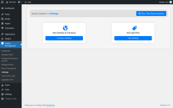 Page screenshot: Library Management &rarr; Settings