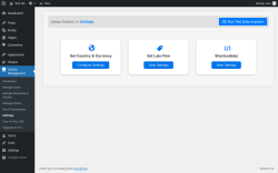 Page screenshot: Library Management &rarr; Settings
