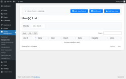 Page screenshot: Library Management &rarr; Manage Users