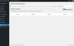Page screenshot: Reclamos