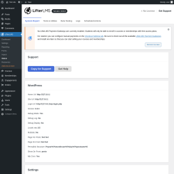 Page screenshot: LifterLMS &rarr; Status