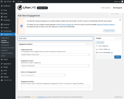 Page screenshot: Engagements &rarr; Add New Engagement