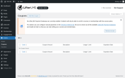 Page screenshot: Orders &rarr; Coupons