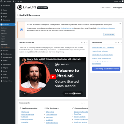 Page screenshot: LifterLMS &rarr; Resources
