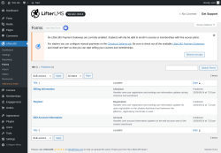Page screenshot: LifterLMS &rarr; Forms