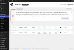 Page screenshot: Courses