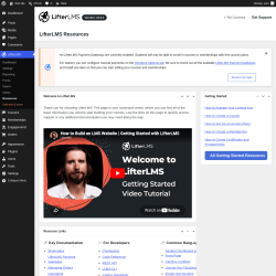 Page screenshot: LifterLMS &rarr; Resources