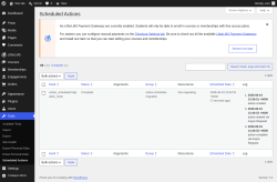 Page screenshot: Tools &rarr; Scheduled Actions