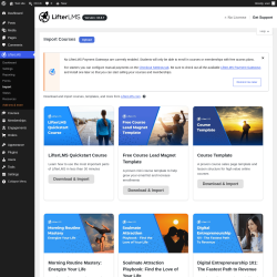 Page screenshot: LifterLMS &rarr; Import