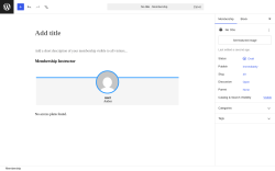 Page screenshot: Memberships &rarr; Add New Membership