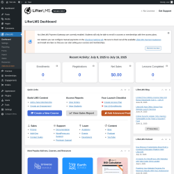 Page screenshot: LifterLMS