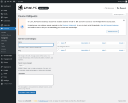 Page screenshot: Courses → Categories