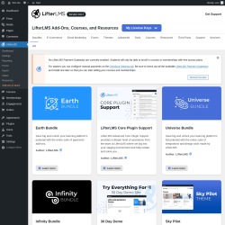 Page screenshot: LifterLMS → Add-ons & more