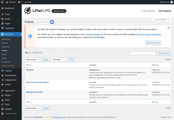 Page screenshot: LifterLMS → Forms