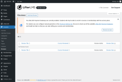 Page screenshot: Courses → Reviews