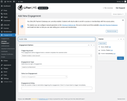 Page screenshot: Engagements → Add New Engagement