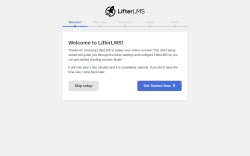 Page screenshot: LifterLMS Setup Wizard ‹ Test site — WordPress