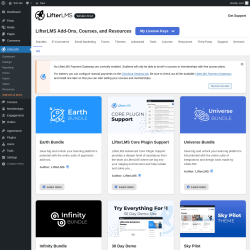 Page screenshot: LifterLMS &rarr; Add-ons & more