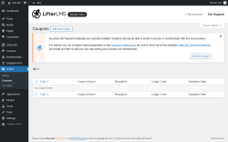 Page screenshot: Orders &rarr; Coupons