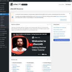 Page screenshot: LifterLMS &rarr; Resources