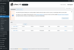 Page screenshot: Courses &rarr; Lessons