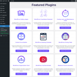 Page screenshot: Lightbox → Featured Plugins