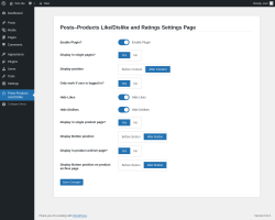 Page screenshot: Posts-Products Like/Dislike