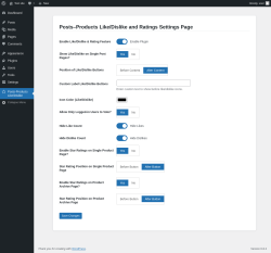 Page screenshot: Posts-Products Like/Dislike