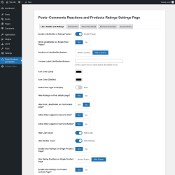 Page screenshot: Posts-Products Like/Dislike