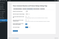 Page screenshot: Posts-Products Like/Dislike → Post View Read