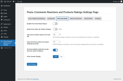 Page screenshot: Posts Products Reactions & Ratings → Post View Read
