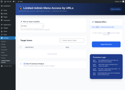 Page screenshot: Settings &rarr; Limited Admin Access