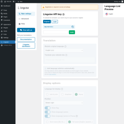 Page screenshot: Linguise