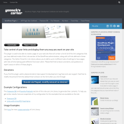 Page screenshot: Link Library → Donate