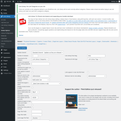 Page screenshot: Link Library → Global Options