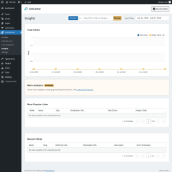 Page screenshot: LinkCentral → Insights