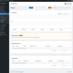 Page screenshot: LinkCentral → Insights