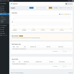 Page screenshot: LinkCentral → Insights