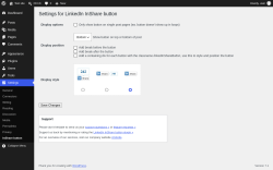 Page screenshot: Settings &rarr; InShare button