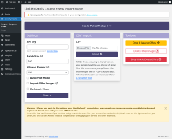 Page screenshot: LinkMyDeals