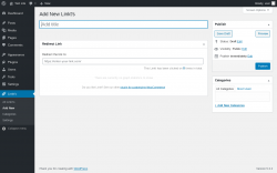 Page screenshot: Linkt's → Add New