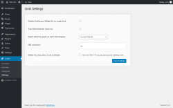 Page screenshot: Linkt's → Settings