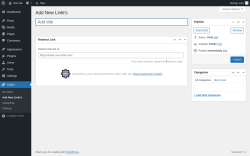 Page screenshot: Linkt's → Add New Linkt’s
