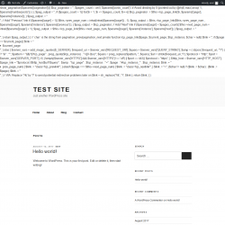 Page screenshot: Test site &ndash; Just another WordPress site