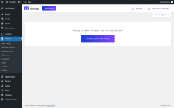 Page screenshot: Listings