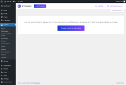 Page screenshot: Listdom → Shortcodes