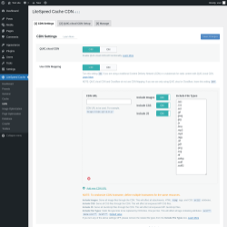 Page screenshot: LiteSpeed Cache &rarr; CDN